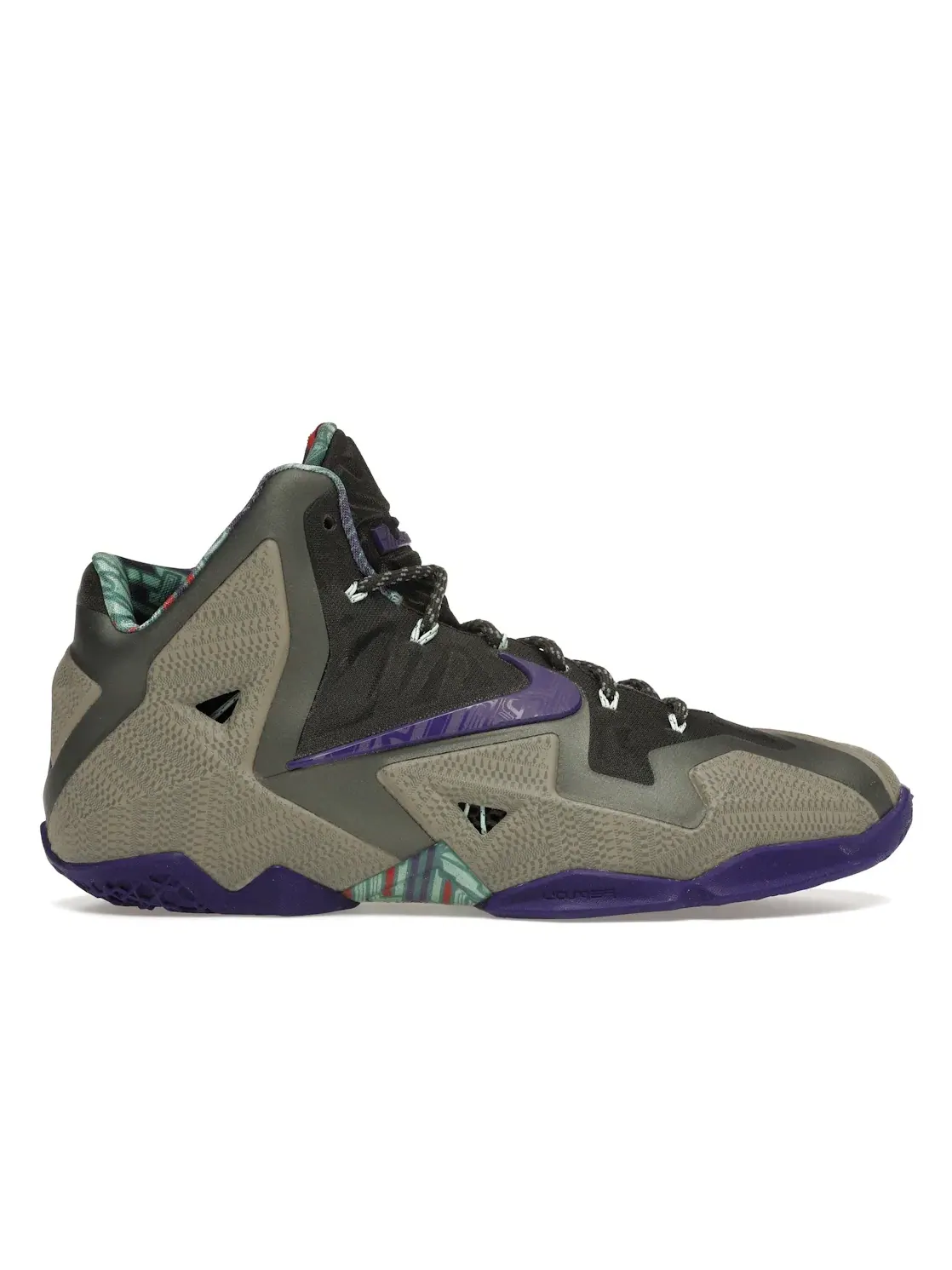 Мужские кроссовки для баскетбола Nike LeBron 11 — изображение 1 из 4, серый/фиолетовый-серый