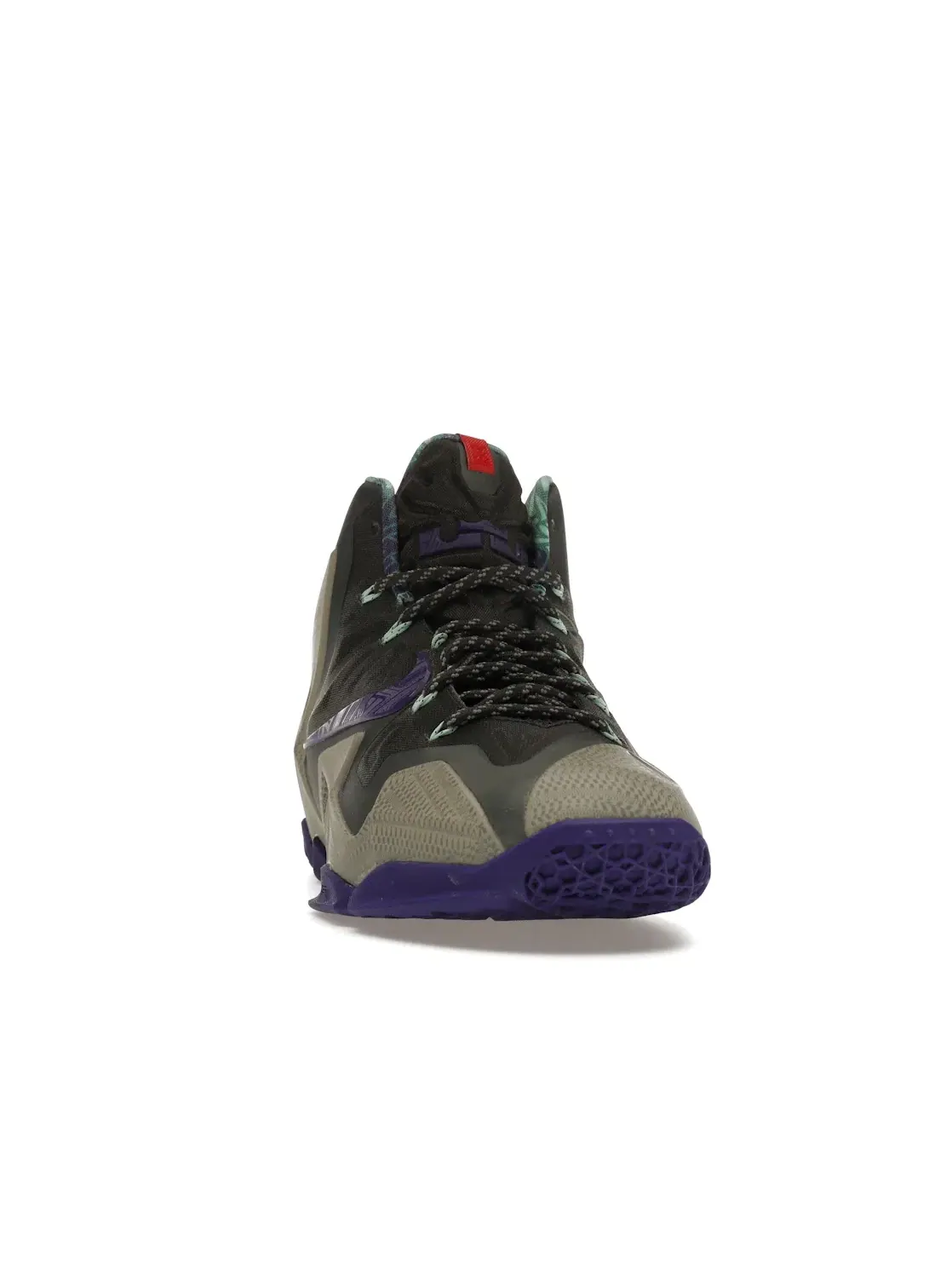Мужские кроссовки для баскетбола Nike LeBron 11 — изображение 2 из 4, серый/фиолетовый-серый