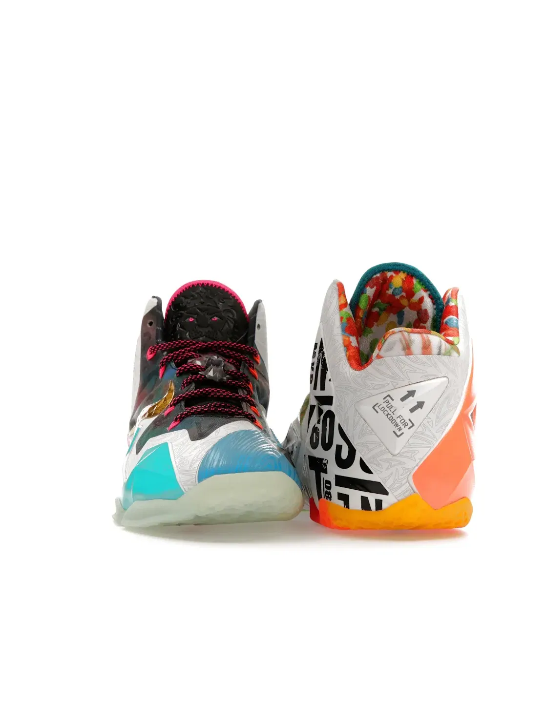 Мужские кроссовки для баскетбола Nike LeBron 11 — изображение 2 из 4, черный/серебристый-синий