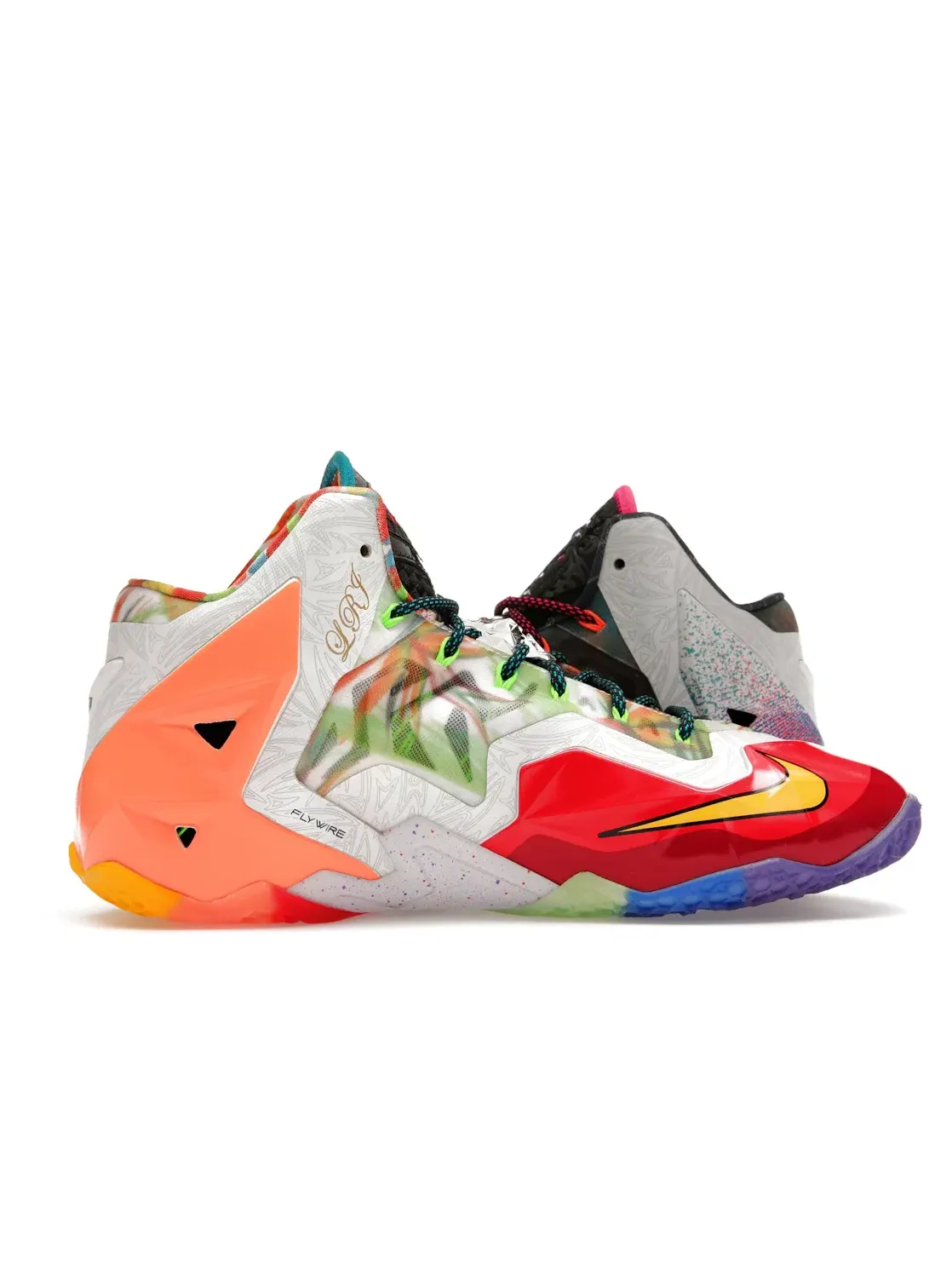 Мужские кроссовки для баскетбола Nike LeBron 11 — изображение 3 из 4, черный/серебристый-синий