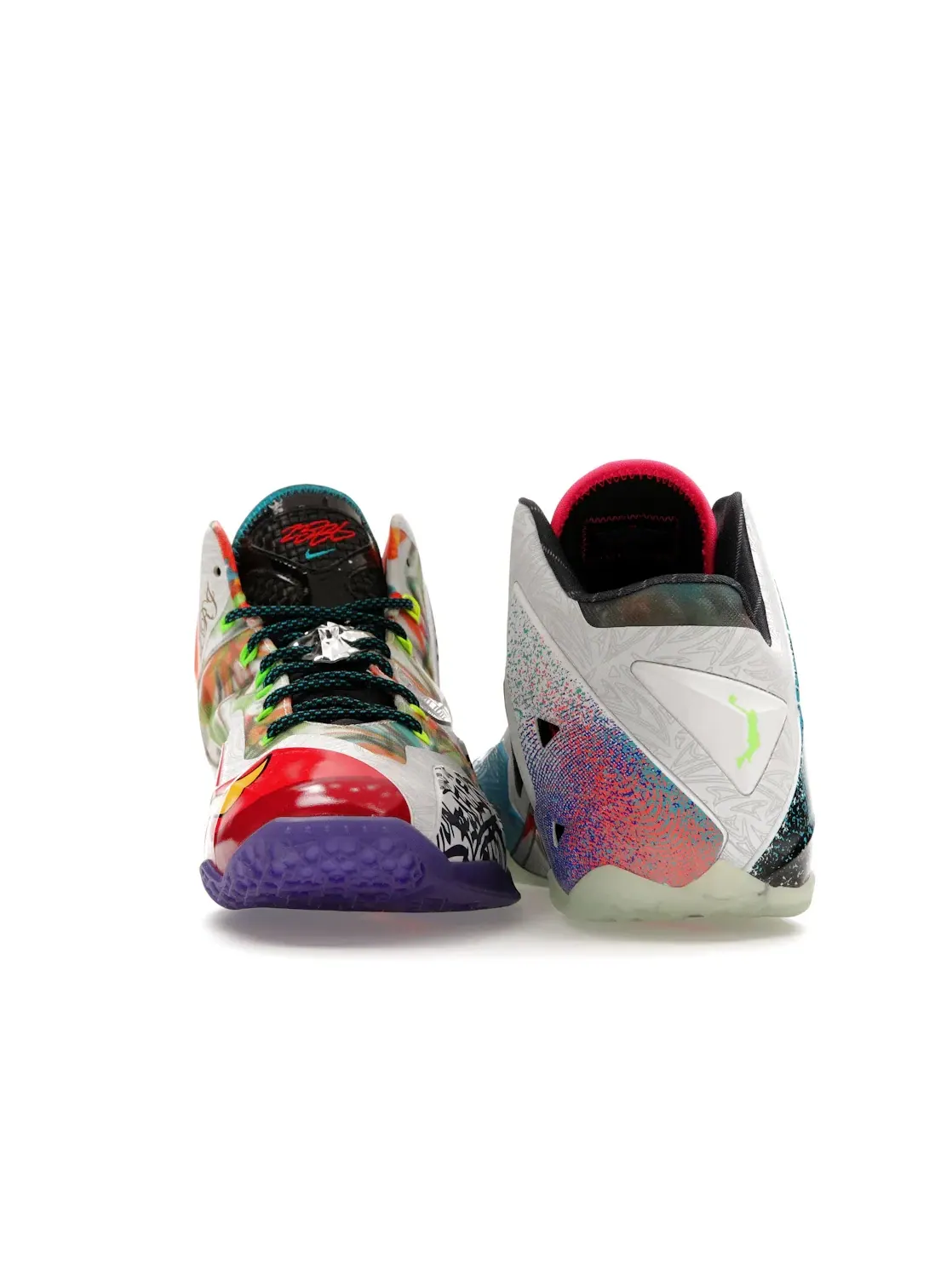 Мужские кроссовки для баскетбола Nike LeBron 11 — изображение 4 из 4, черный/серебристый-синий