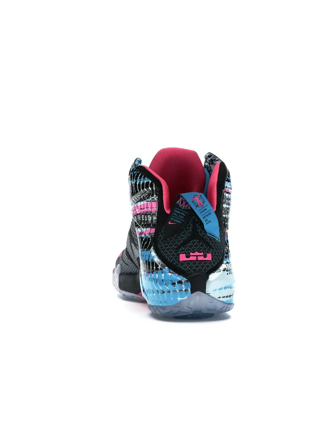 Мужские кроссовки с высокой посадкой Nike LeBron 12 Nike — изображение 4 из 4, черный/розовый-синий