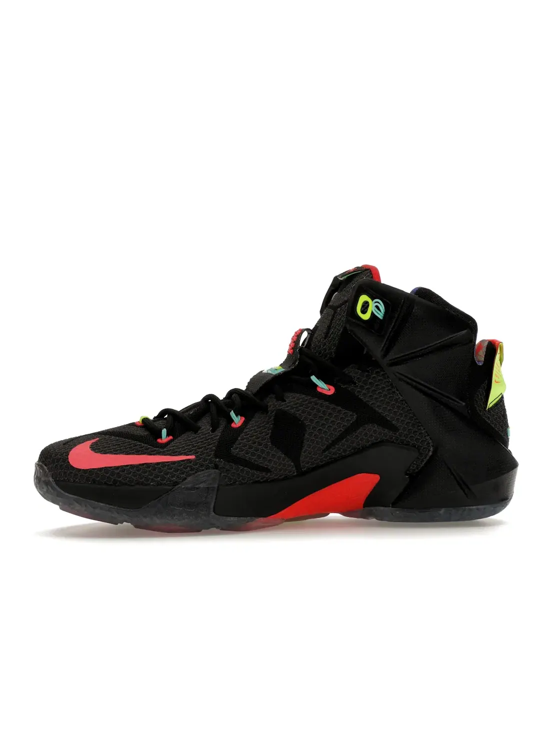 Мужские кроссовки для баскетбола Nike LeBron 12 — изображение 3 из 4, черный/яркий
