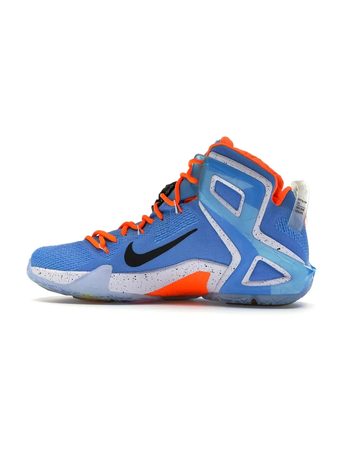 Мужские кроссовки для баскетбола Nike LeBron 12 Elite, Light Retro/Hot Lava/Artisan Teal/Sunset Glow — изображение 4 из 4
