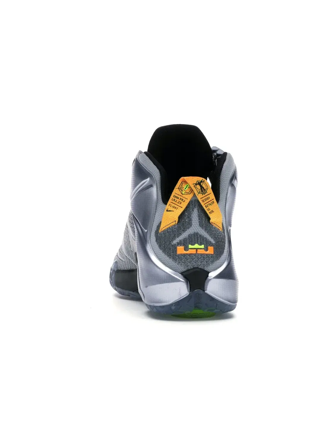 Мужские кроссовки для баскетбола Nike LeBron 12 — изображение 4 из 4, серый/яркий-черный