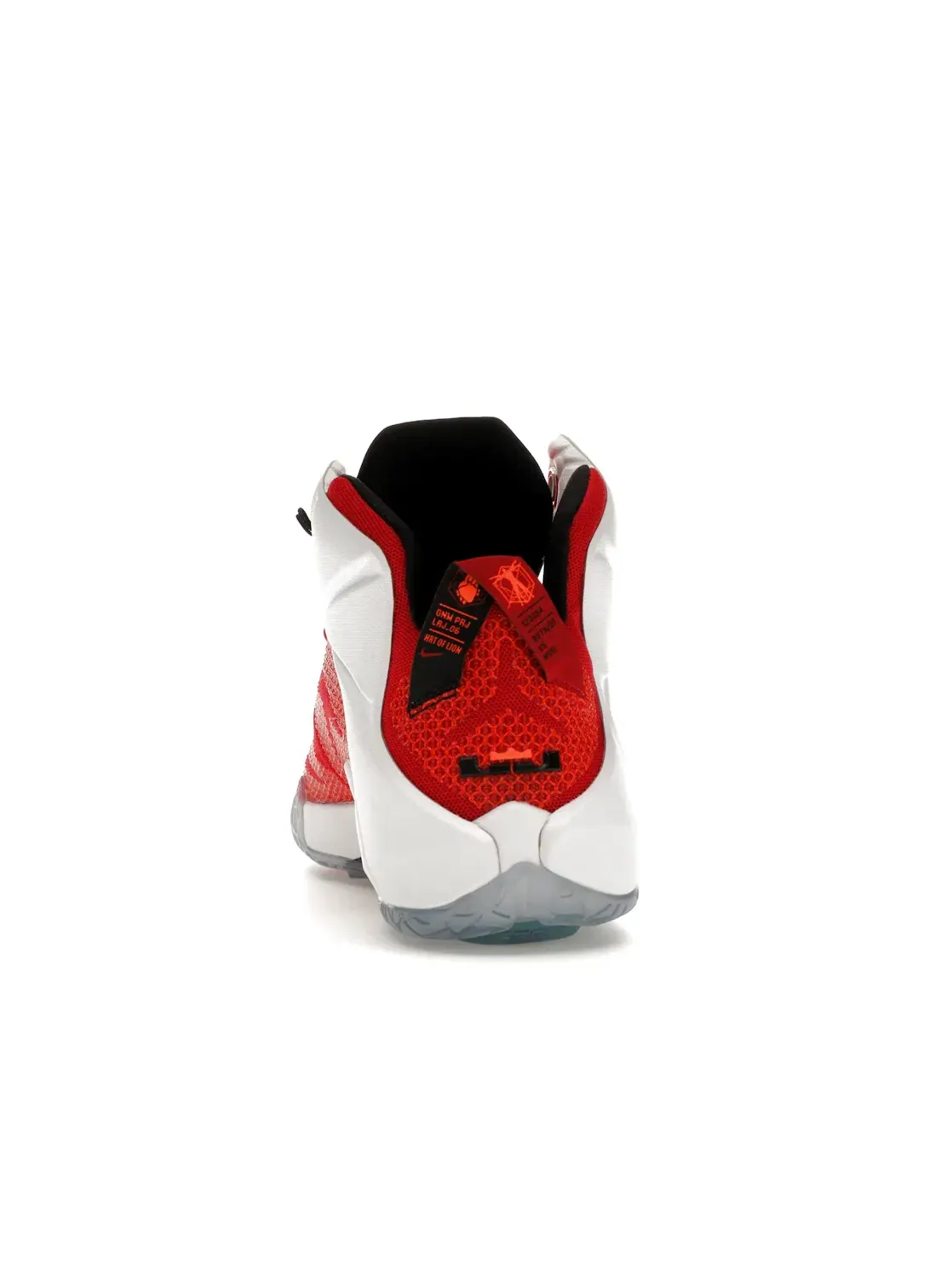 Мужские кроссовки для баскетбола Nike LeBron 12 — изображение 4 из 4, красный/белый--черный