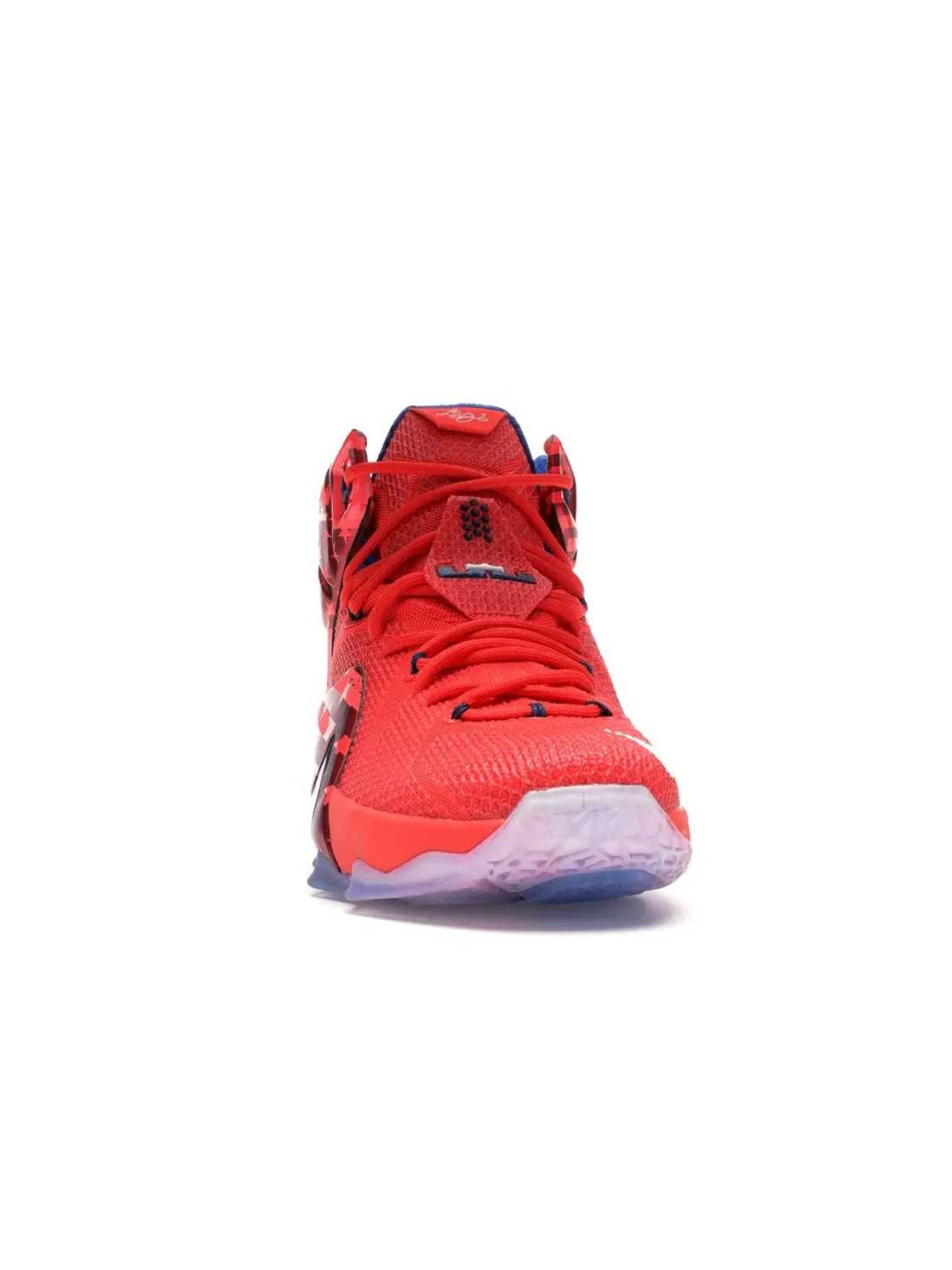 Мужские кроссовки для баскетбола Nike LeBron 12 — изображение 2 из 4, красный/белый-красный