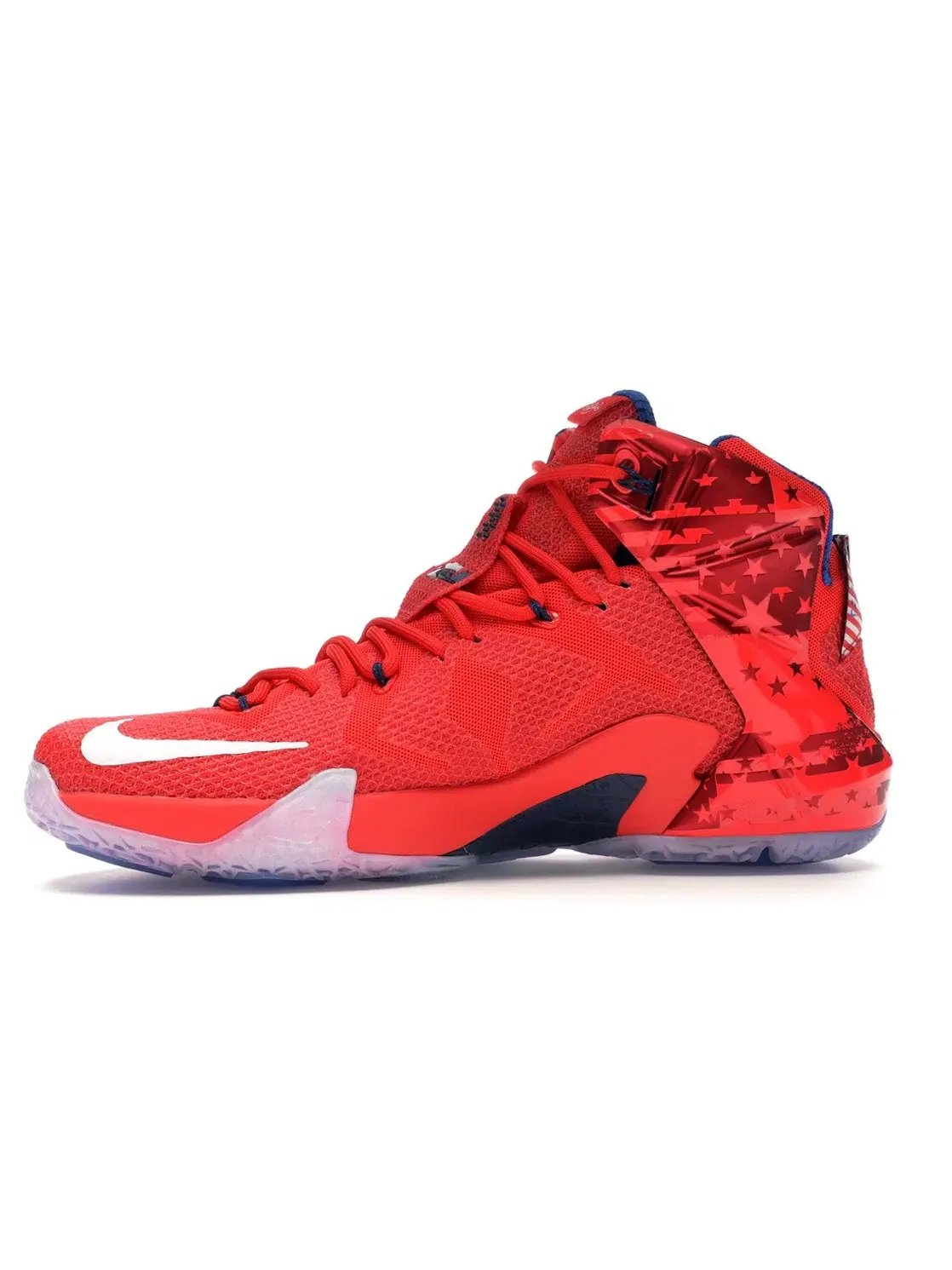 Мужские кроссовки для баскетбола Nike LeBron 12 — изображение 3 из 4, красный/белый-красный