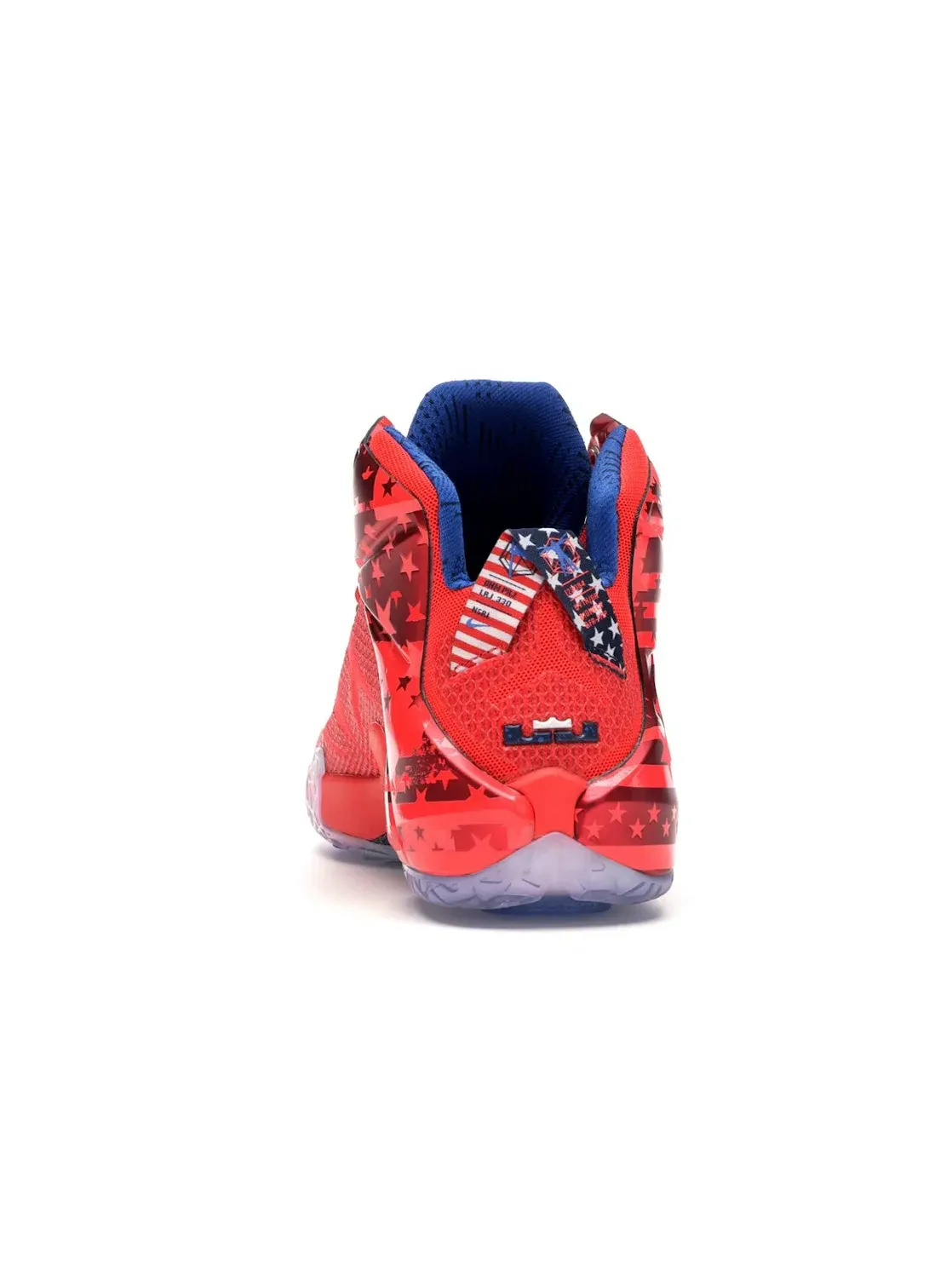 Мужские кроссовки для баскетбола Nike LeBron 12 — изображение 4 из 4, красный/белый-красный