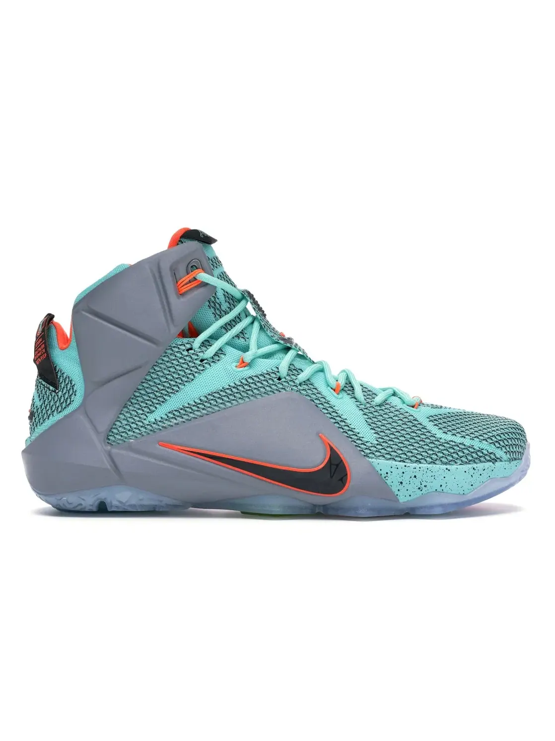 Мужские кроссовки с инновационной амортизацией Nike LeBron 12 NSRL — изображение 1 из 4, черный-металлик серый