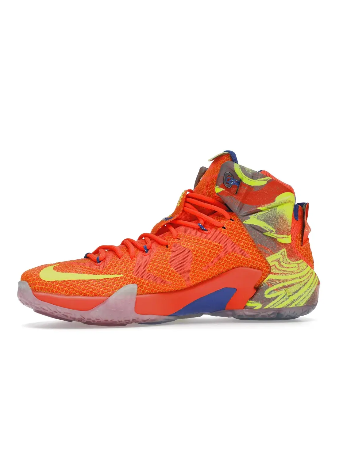 Мужские баскетбольные кроссовки LeBron 12 Nike — изображение 3 из 4, металлик серый
