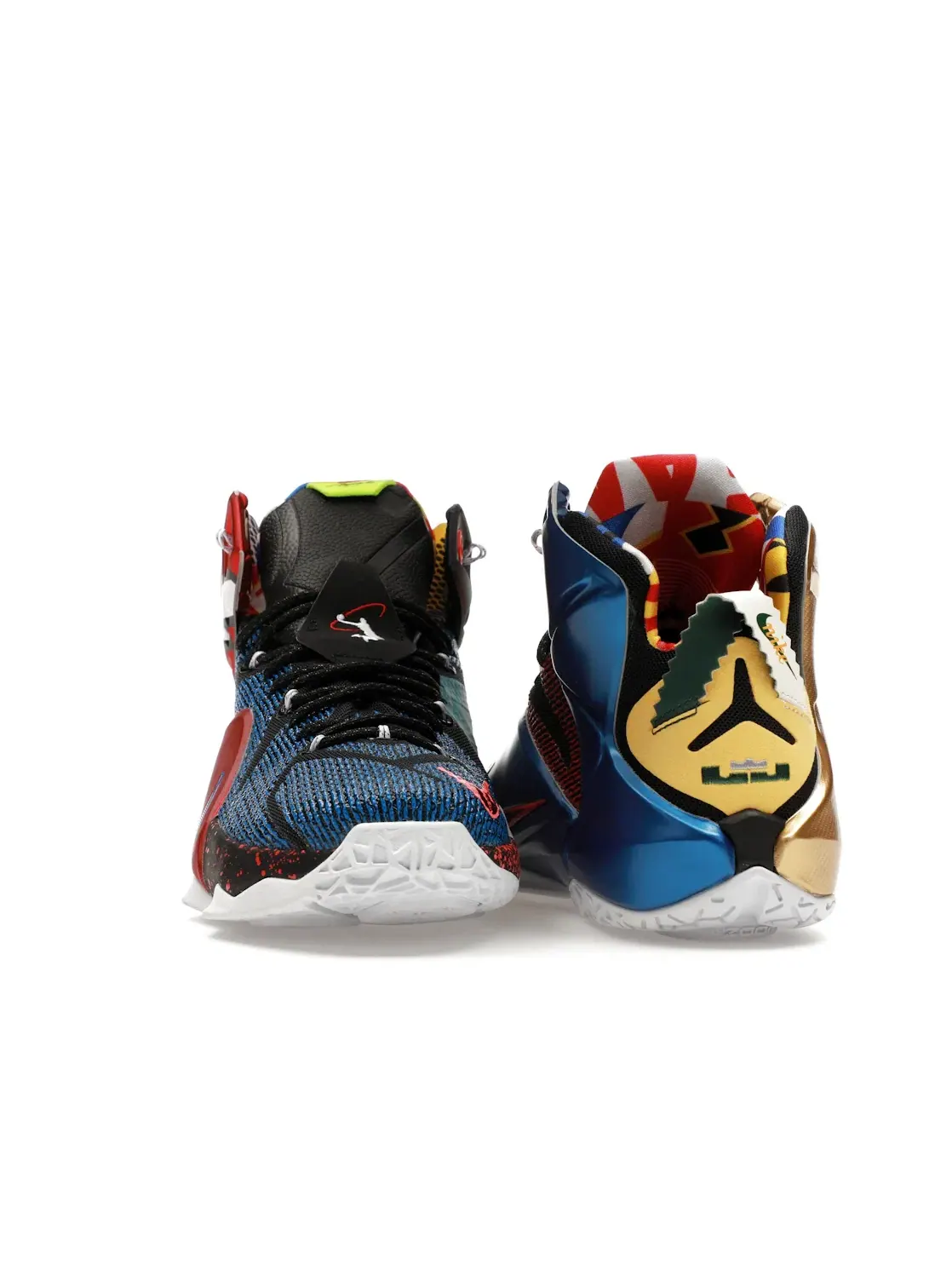 Мужские кроссовки для баскетбола с ярким дизайном Nike LeBron 12 What the LeBron Nike — изображение 2 из 4, мульти-/-мульти