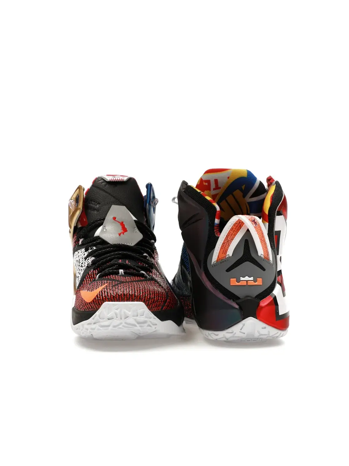 Мужские кроссовки для баскетбола с ярким дизайном Nike LeBron 12 What the LeBron Nike — изображение 4 из 4, мульти-/-мульти