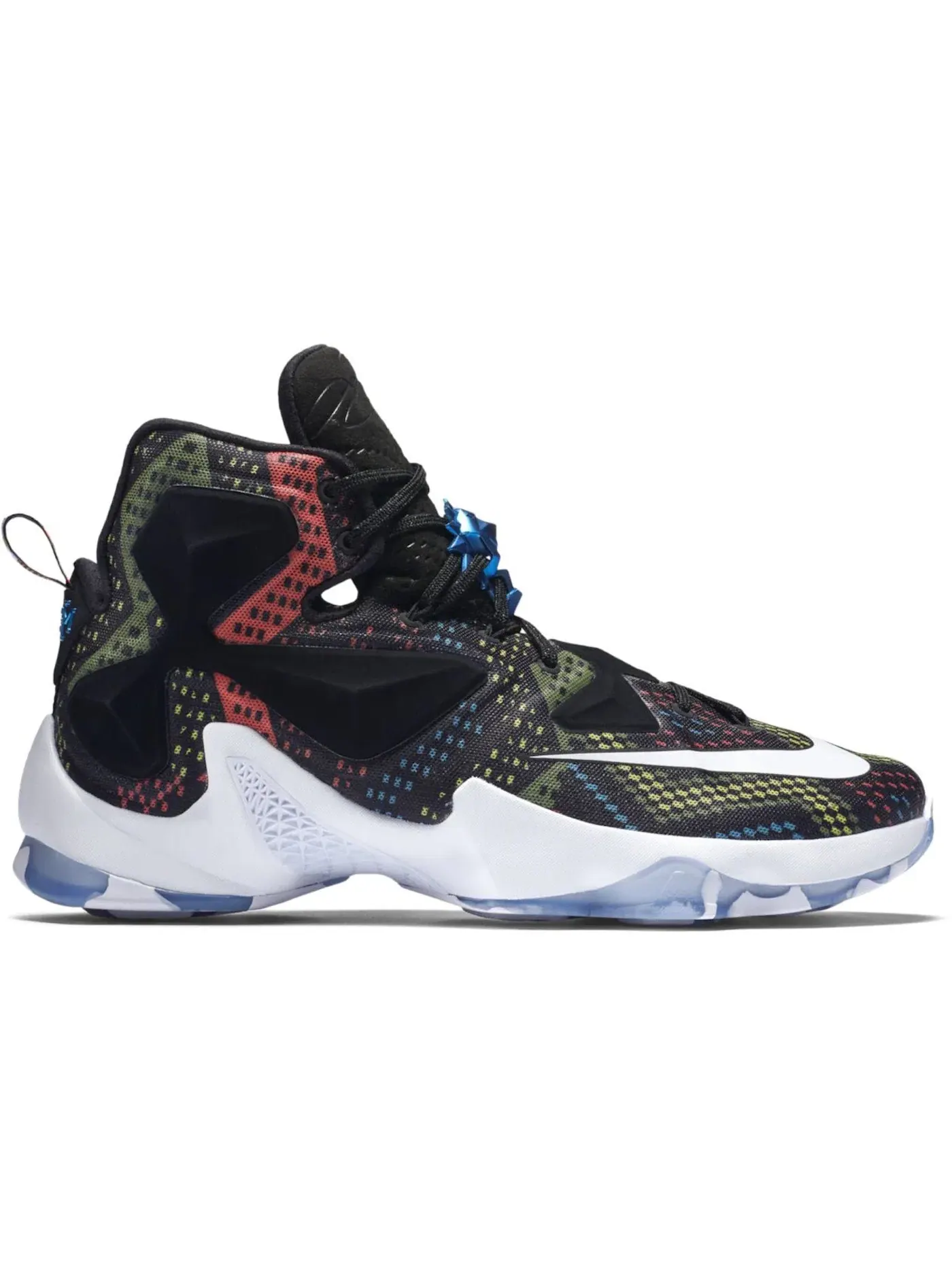 Мужские кроссовки для баскетбола Nike LeBron 13 — изображение 1 из 1, мульти-/черный-белый