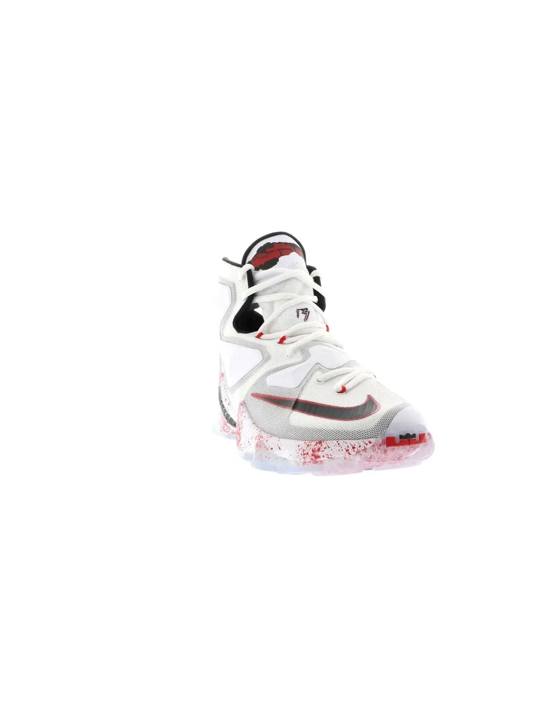 Мужские кроссовки с технологией Hyperposite Nike LeBron 13 Friday The 13th Nike — изображение 2 из 4, белый/черный-красный