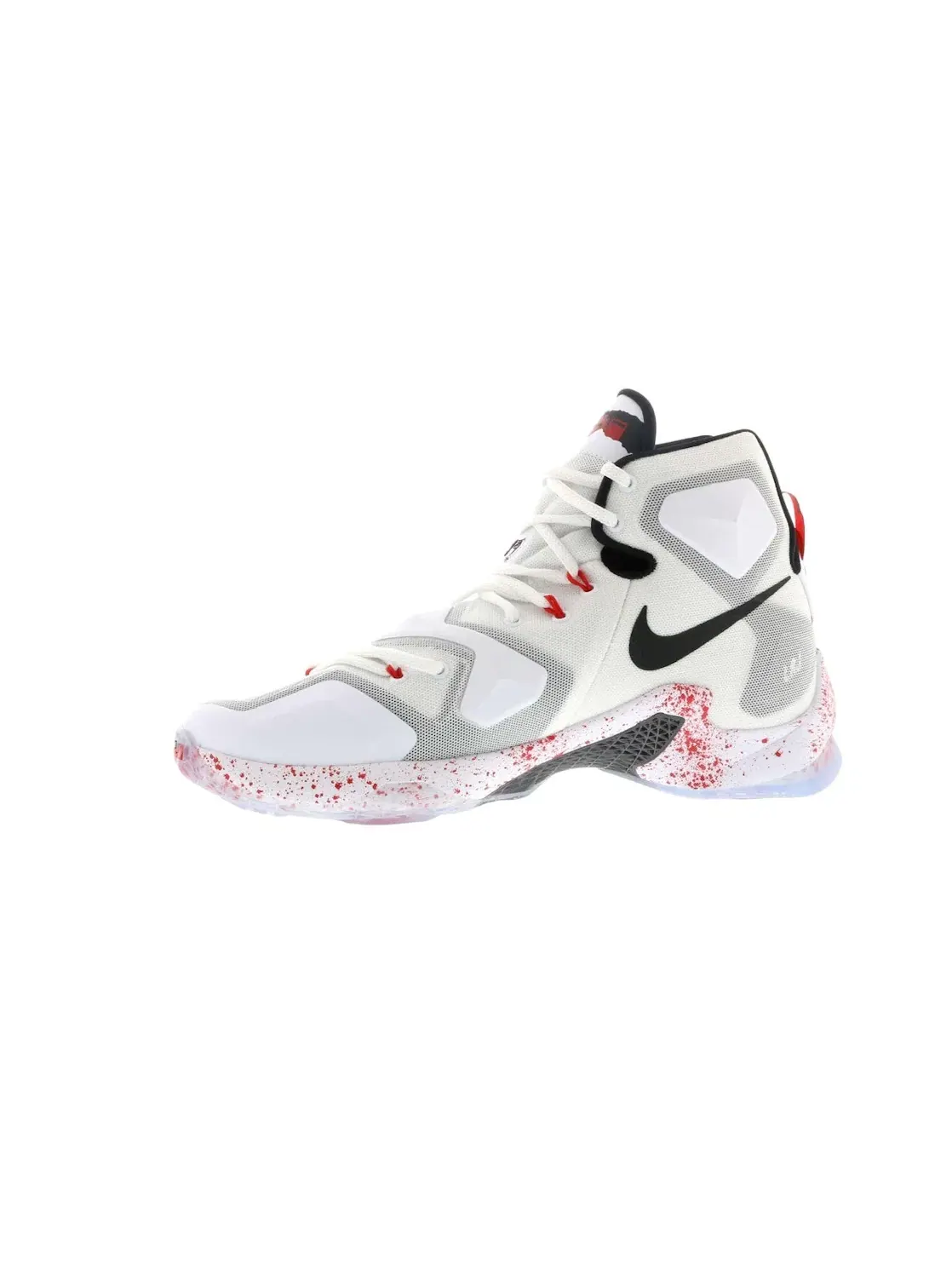 Мужские кроссовки с технологией Hyperposite Nike LeBron 13 Friday The 13th Nike — изображение 3 из 4, белый/черный-красный