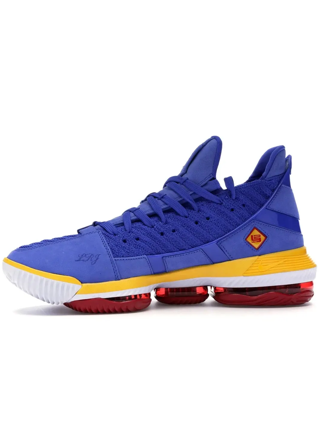 Мужские кроссовки с принтом Nike LeBron 16 — изображение 3 из 4, синий/красный