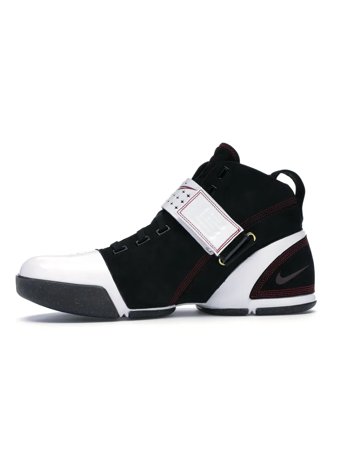Мужские кроссовки для баскетбола Nike LeBron 5 — изображение 3 из 4, черный/белый--черный