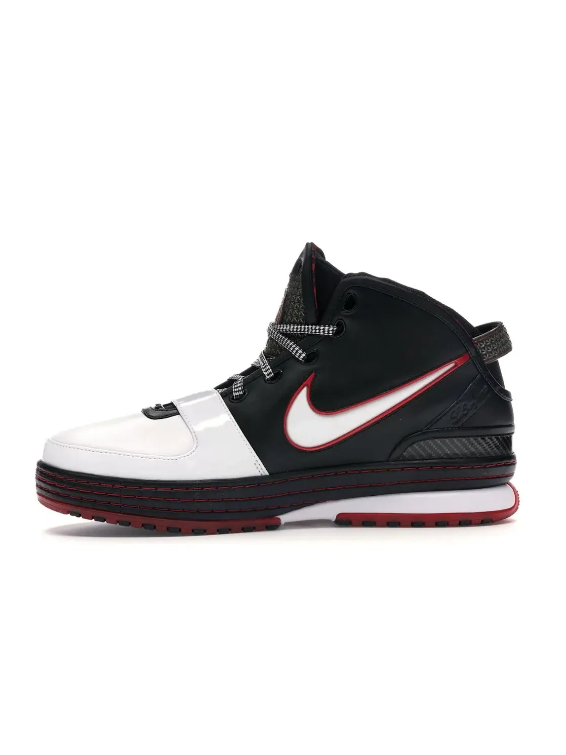 Мужские кроссовки для баскетбола Nike LeBron 6 — изображение 3 из 4, белый/черный-красный