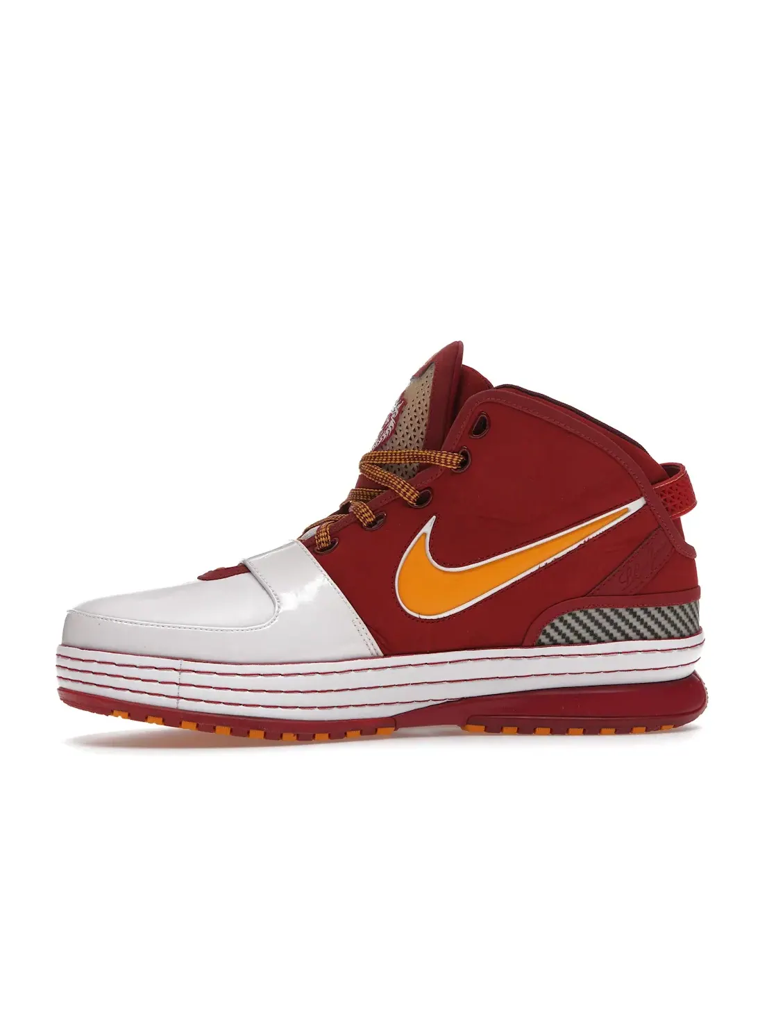 Мужские кроссовки для баскетбола Nike LeBron 6 Hardwood Classic 1 — изображение 3 из 4, белый/-белый