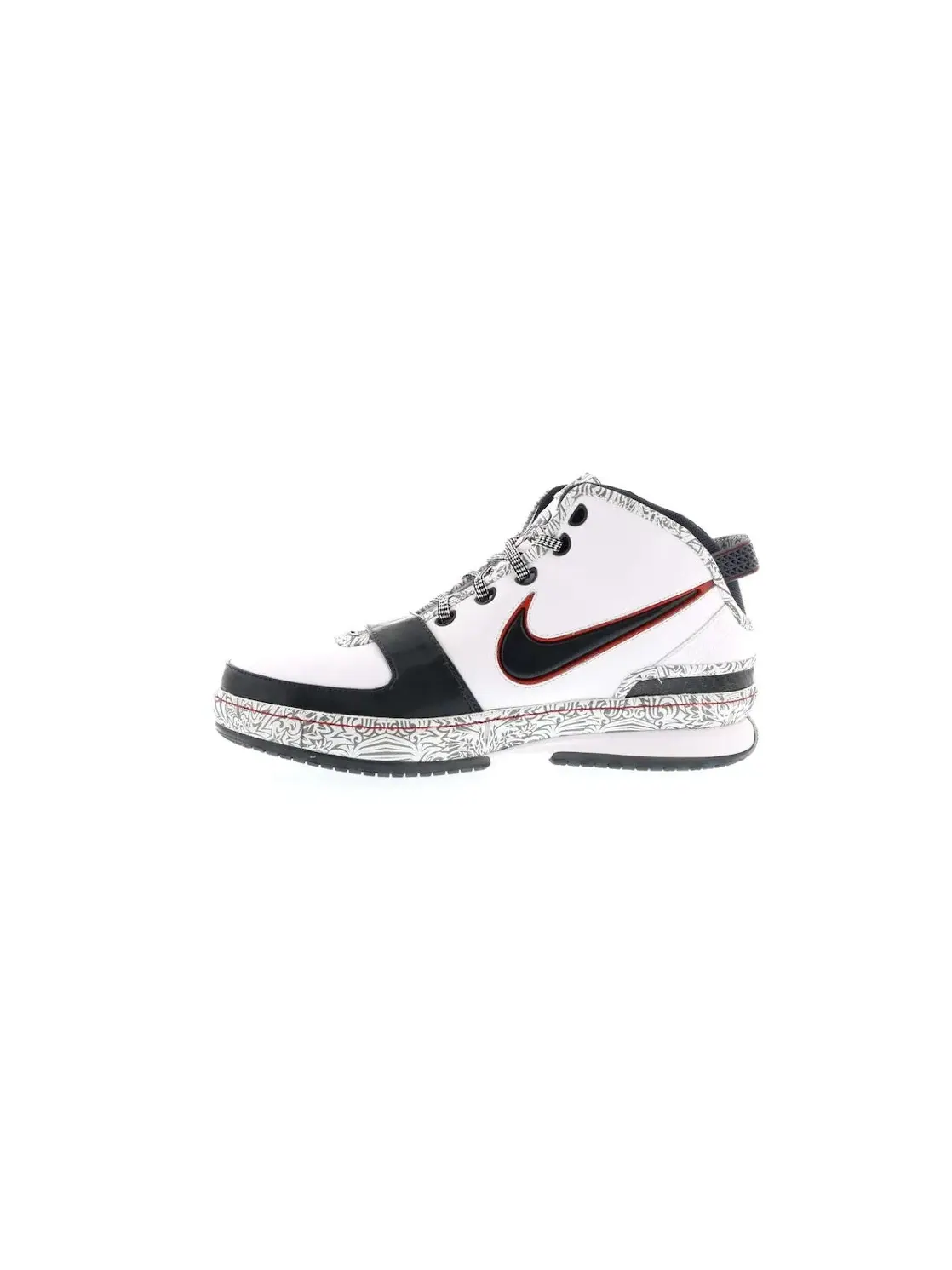 Мужские кроссовки с кожаным верхом Nike LeBron 6 — изображение 3 из 4, белый/-красный