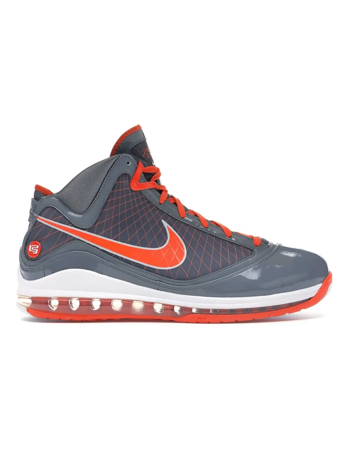 Мужские кроссовки для баскетбола Nike LeBron 7 Nike — изображение 1 из 4, серый оранжевый-белый