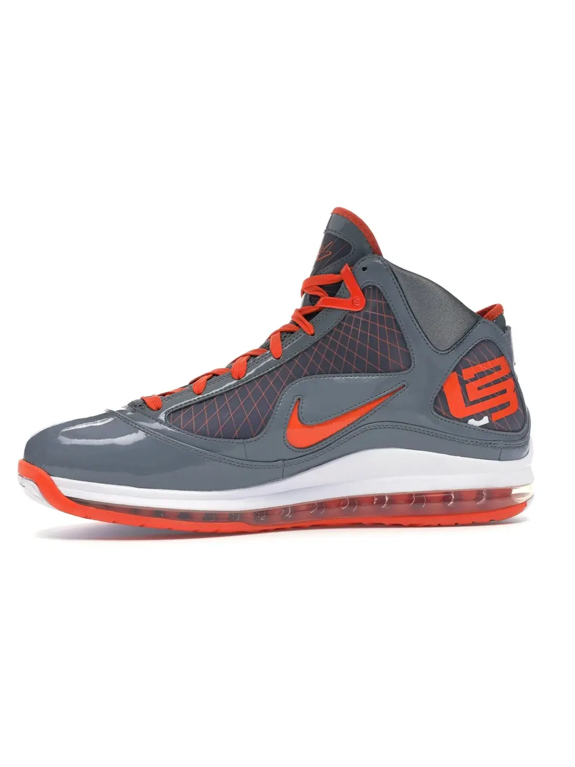 Мужские кроссовки для баскетбола Nike LeBron 7 Nike — изображение 3 из 4, серый оранжевый-белый