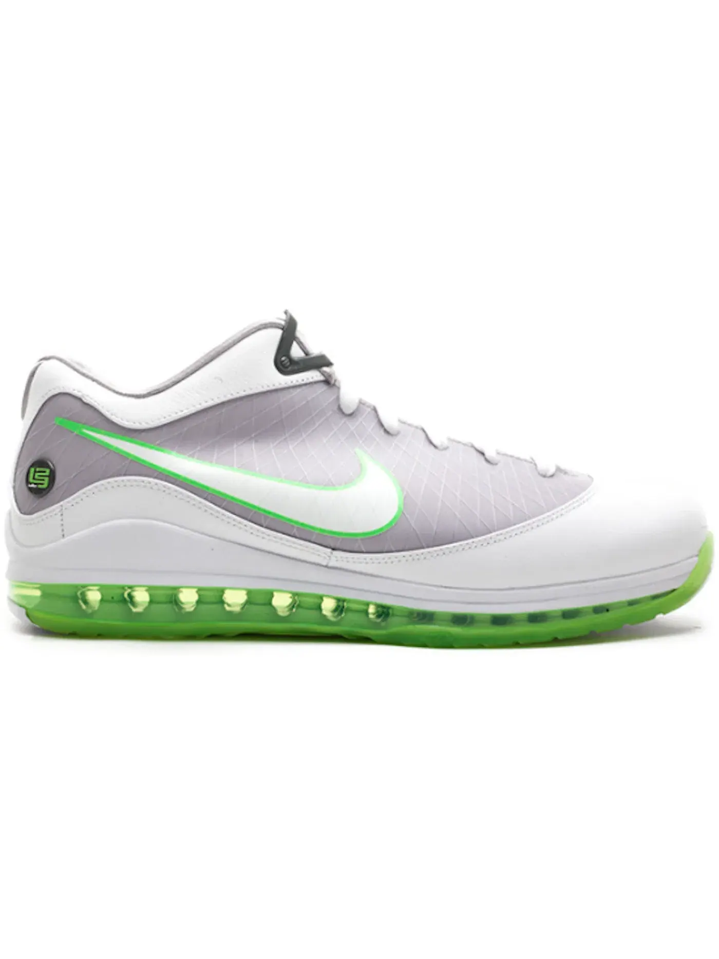 Мужские кроссовки для баскетбола Nike LeBron 7 Low — изображение 1 из 1, серый/белый-зеленый
