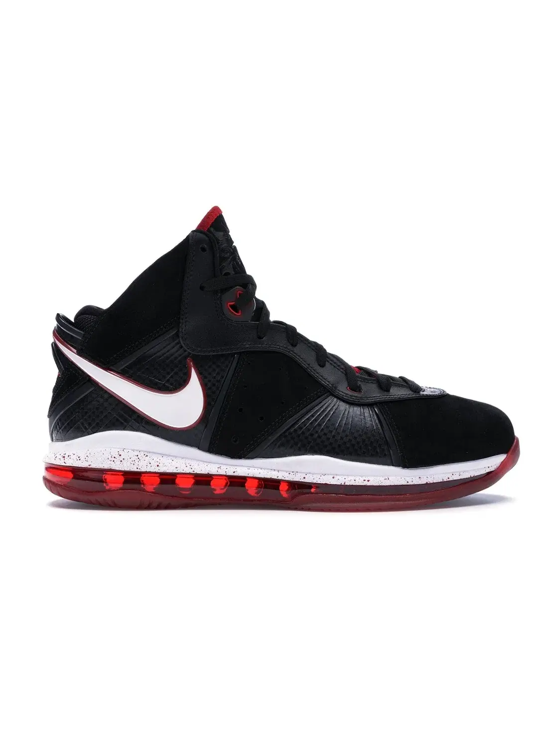 Мужские кроссовки баскетбольные Nike LeBron 8 — изображение 1 из 4, черный/белый-красный