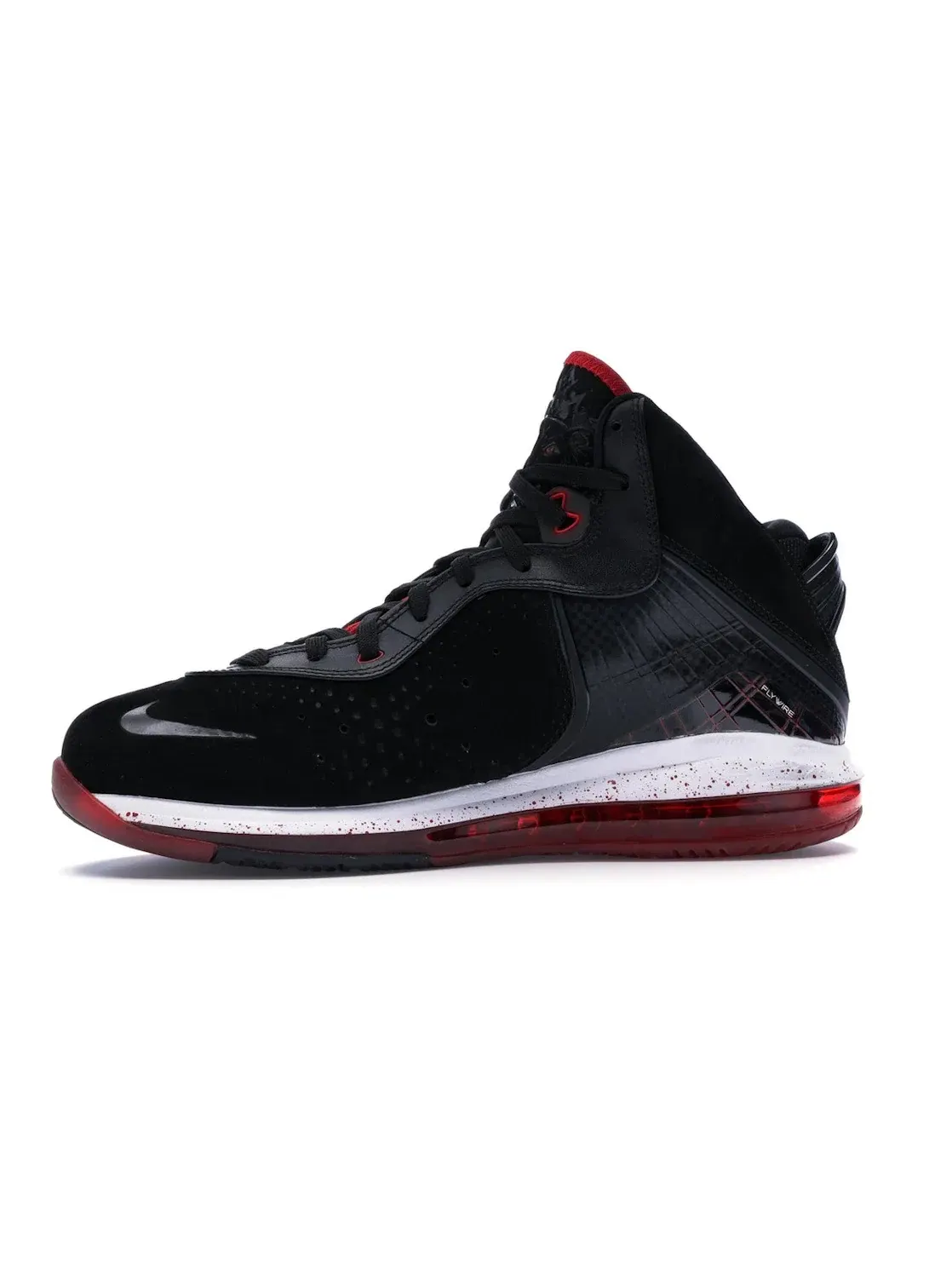 Мужские кроссовки баскетбольные Nike LeBron 8 — изображение 3 из 4, черный/белый-красный