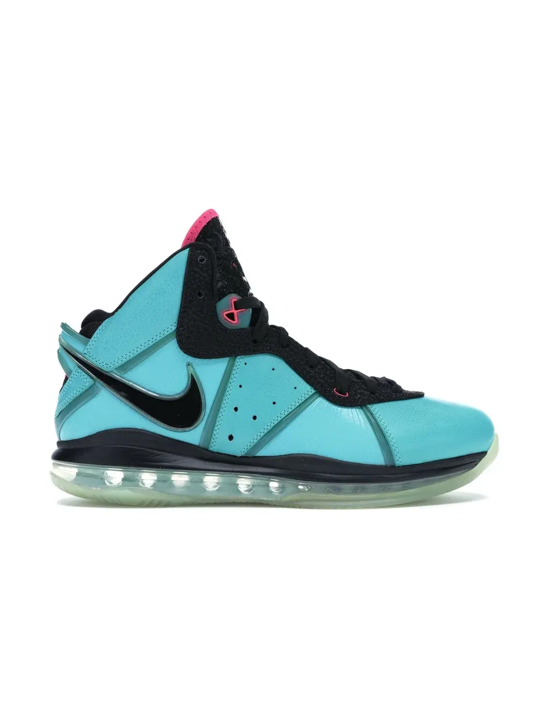 Мужские баскетбольные кроссовки с поддержкой Nike LeBron 8 — изображение 1 из 4, черный-розовый-зеленый