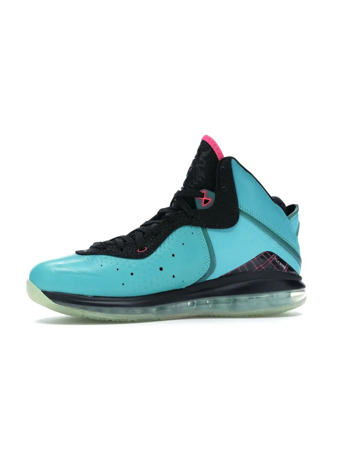 Мужские баскетбольные кроссовки с поддержкой Nike LeBron 8 — изображение 3 из 4, черный-розовый-зеленый