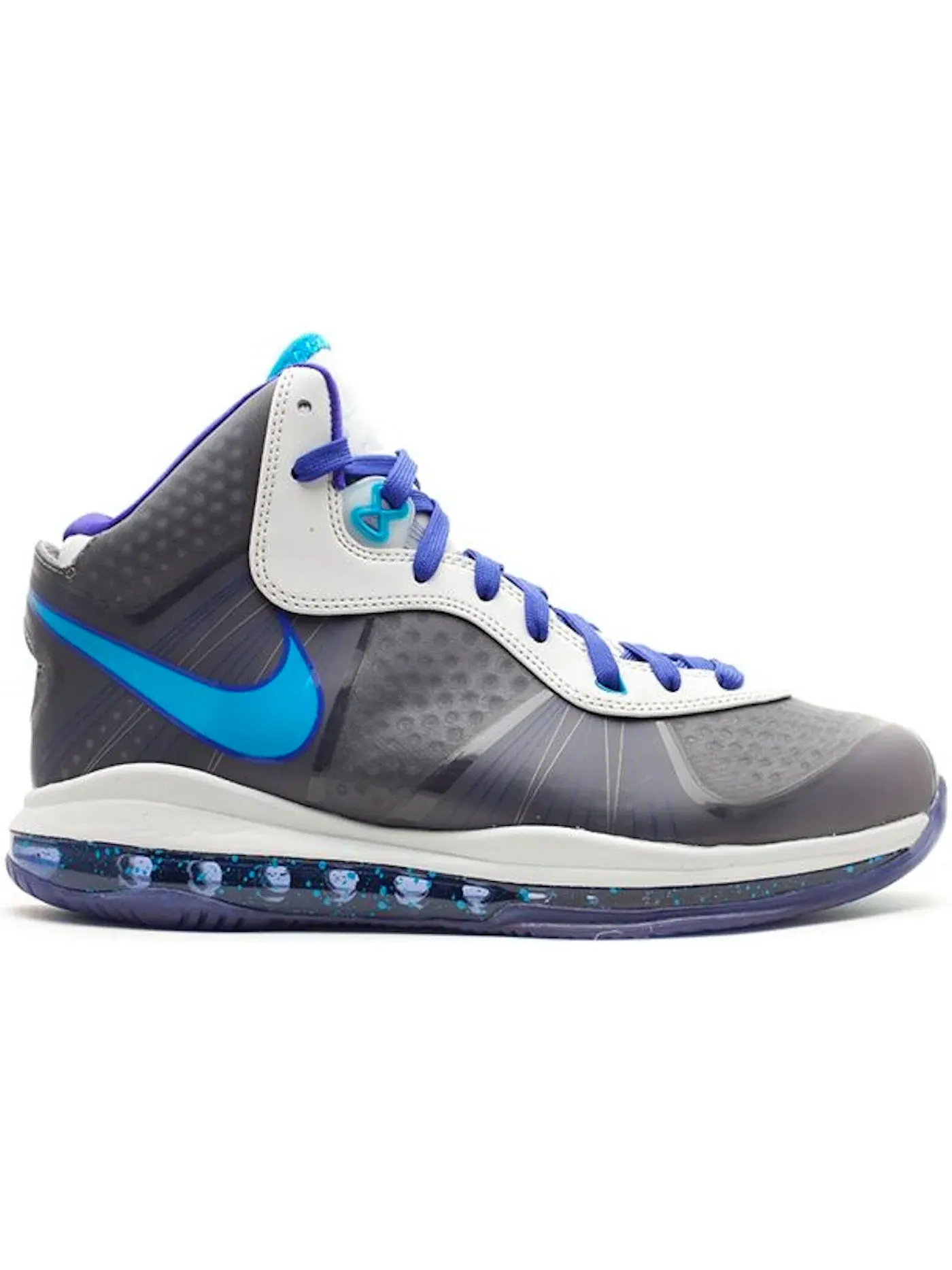 Мужские кроссовки с амортизацией Nike LeBron 8 V/2 — изображение 1 из 1, серый/синий