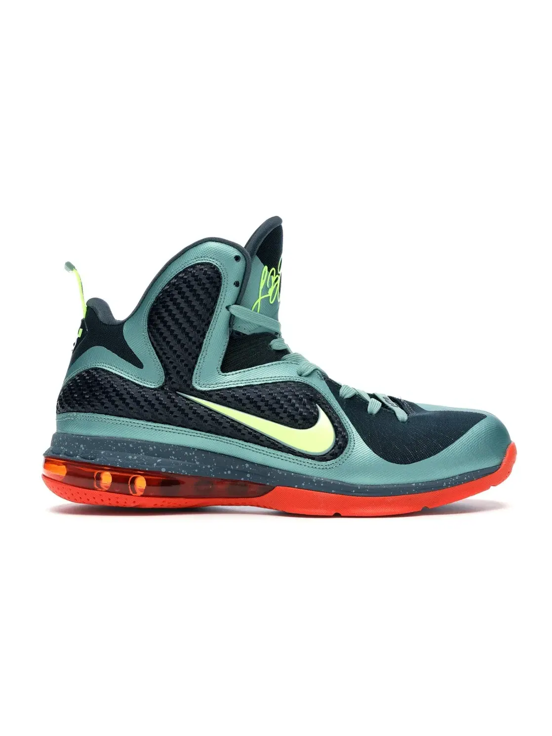 Мужские кроссовки для баскетбола Nike LeBron 9 — изображение 1 из 4, синий-оранжевый