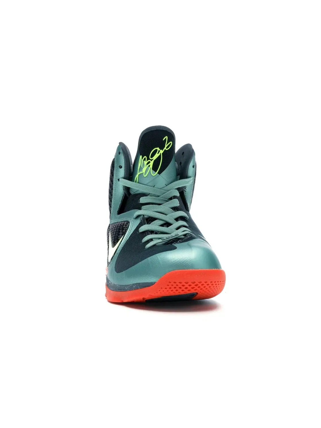Мужские кроссовки для баскетбола Nike LeBron 9 — изображение 2 из 4, синий-оранжевый