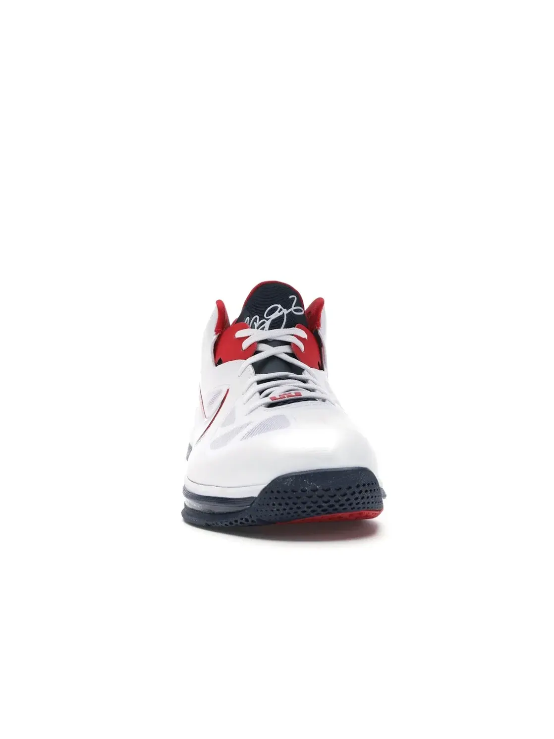 Мужские кроссовки для баскетбола Nike LeBron 9 Low — изображение 2 из 4, белый/красный-красный