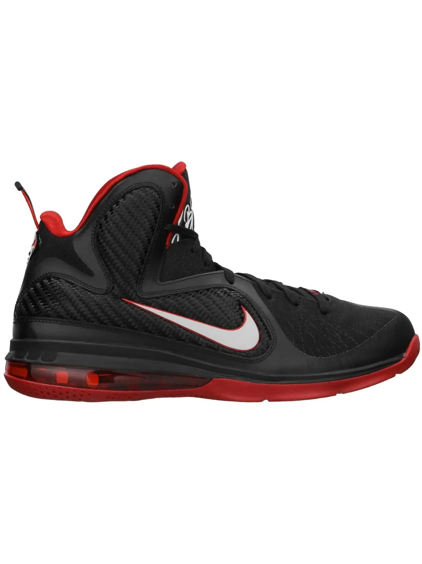 Мужские кроссовки Nike LeBron 9 Miami Heat Away — изображение 1 из 1, черный/белый/красный