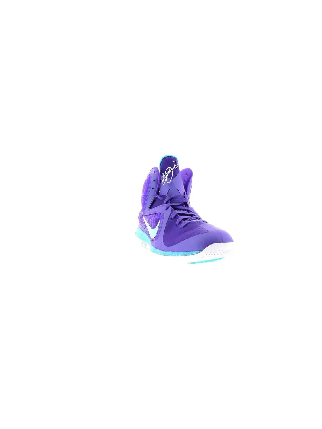 Мужские баскетбольные кроссовки с высокой посадкой Nike LeBron 9 — изображение 2 из 4, фиолетовый/синий-белый