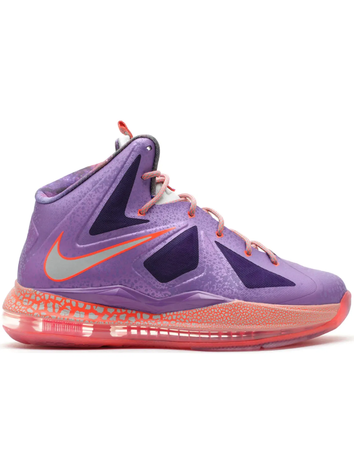 Детские кроссовки для мальчиков Nike LeBron X Nike — изображение 1 из 1, фиолетовый/серый