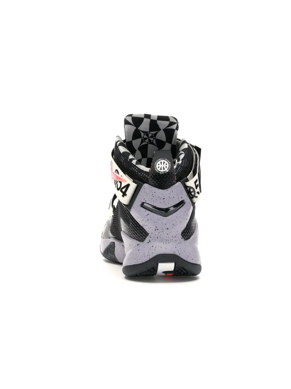 Мужские кроссовки для баскетбола Nike LeBron Soldier 9 — изображение 4 из 4, черный/фиолетовый//белый
