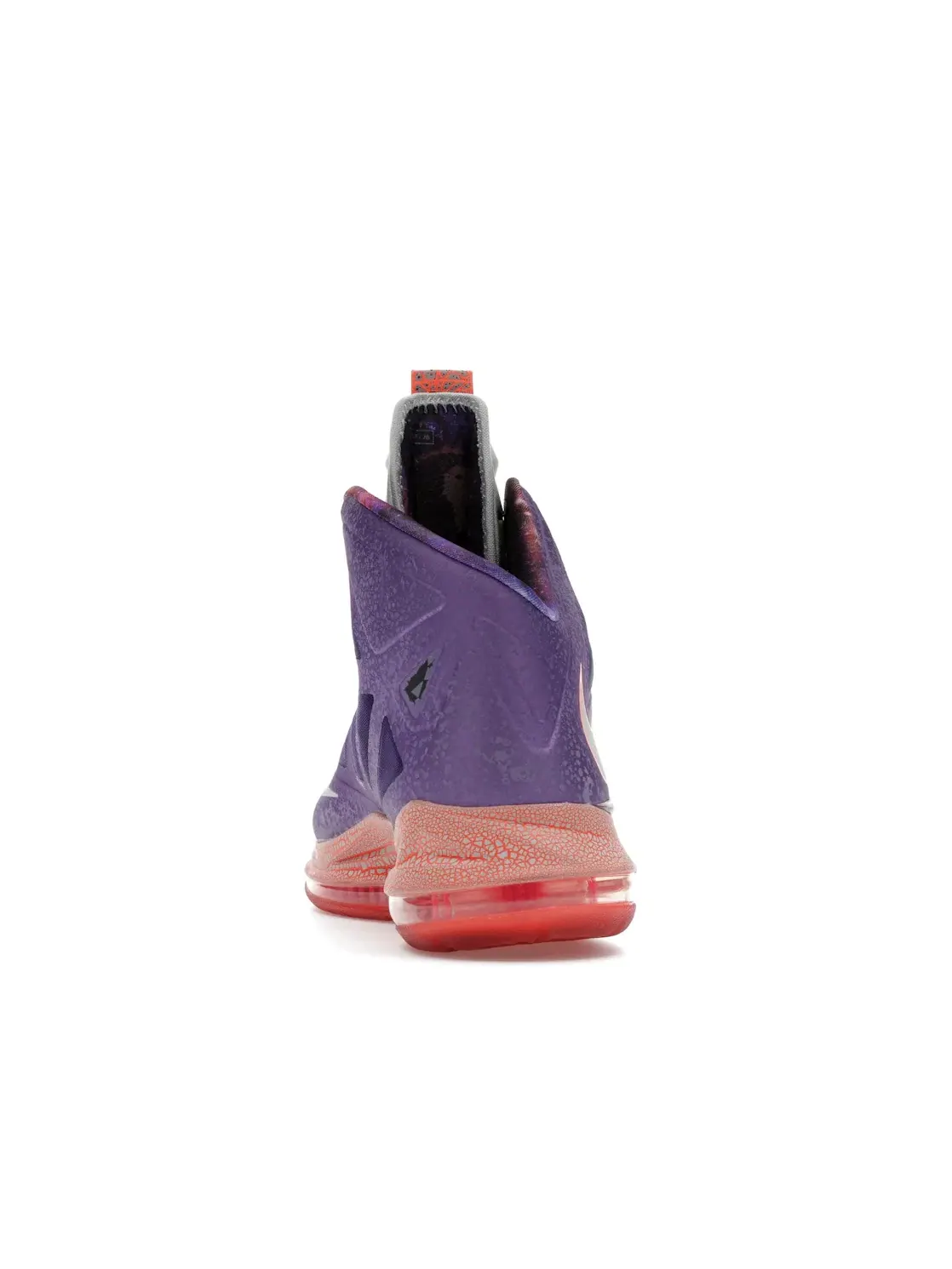 Мужские баскетбольные кроссовки с дизайном Nike LeBron X Nike — изображение 4 из 4, фиолетовый/серый