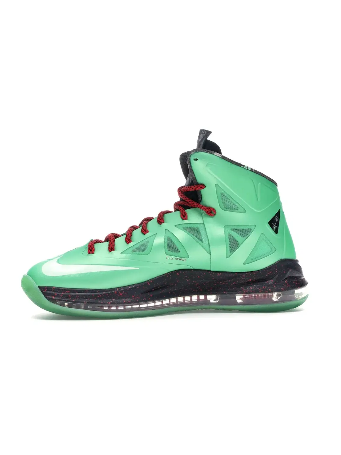Мужские кроссовки с принтом Nike LeBron X — изображение 3 из 4, черный-красный