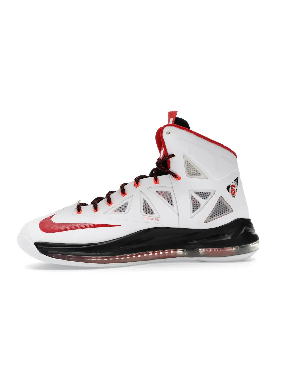 Мужские кроссовки Nike LeBron X — изображение 3 из 4, белый/красный-черный
