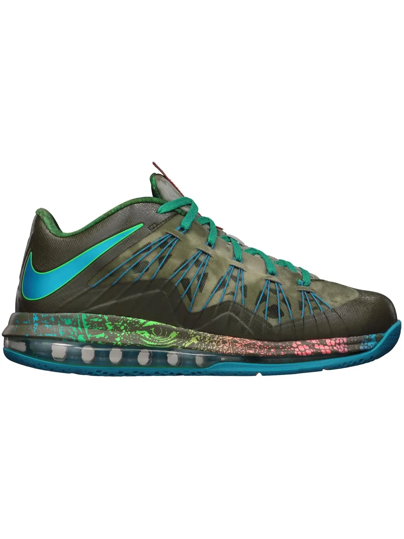 Мужские кроссовки для баскетбола Nike LeBron X Low — изображение 1 из 1, зеленый/-зеленый