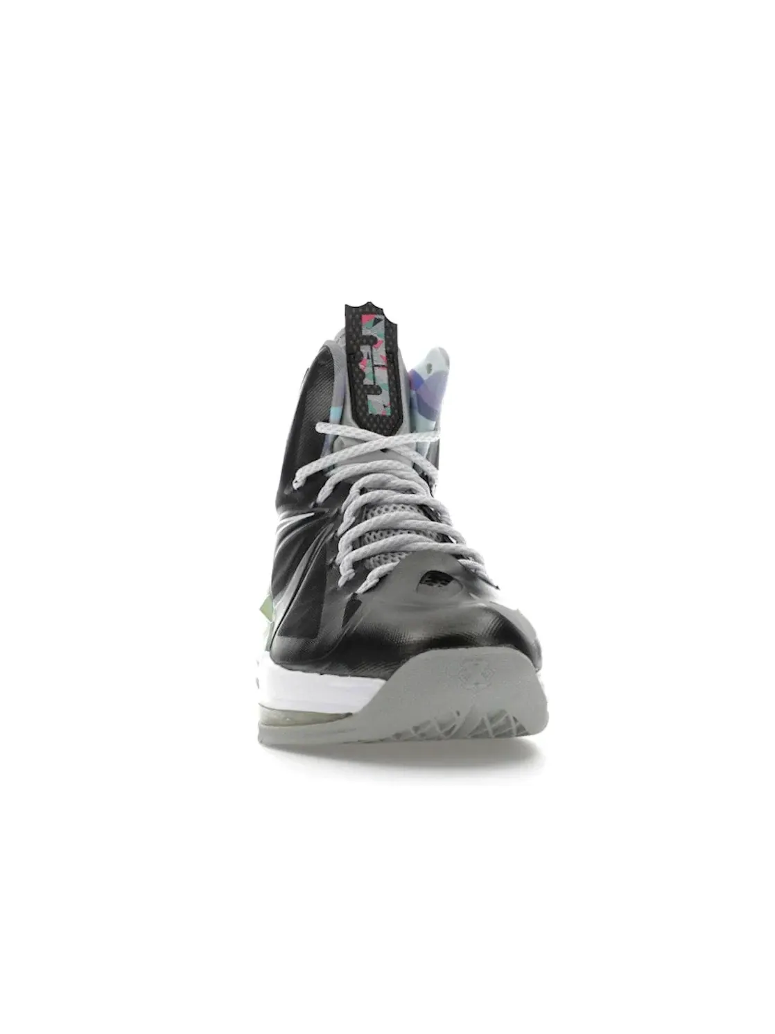 Мужские кроссовки для баскетбола Nike LeBron X — изображение 2 из 4, черный/серый
