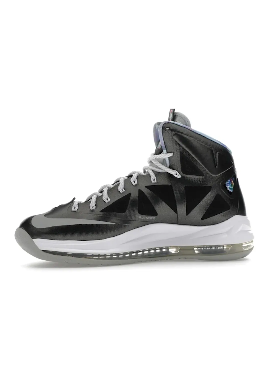 Мужские кроссовки для баскетбола Nike LeBron X — изображение 3 из 4, черный/серый