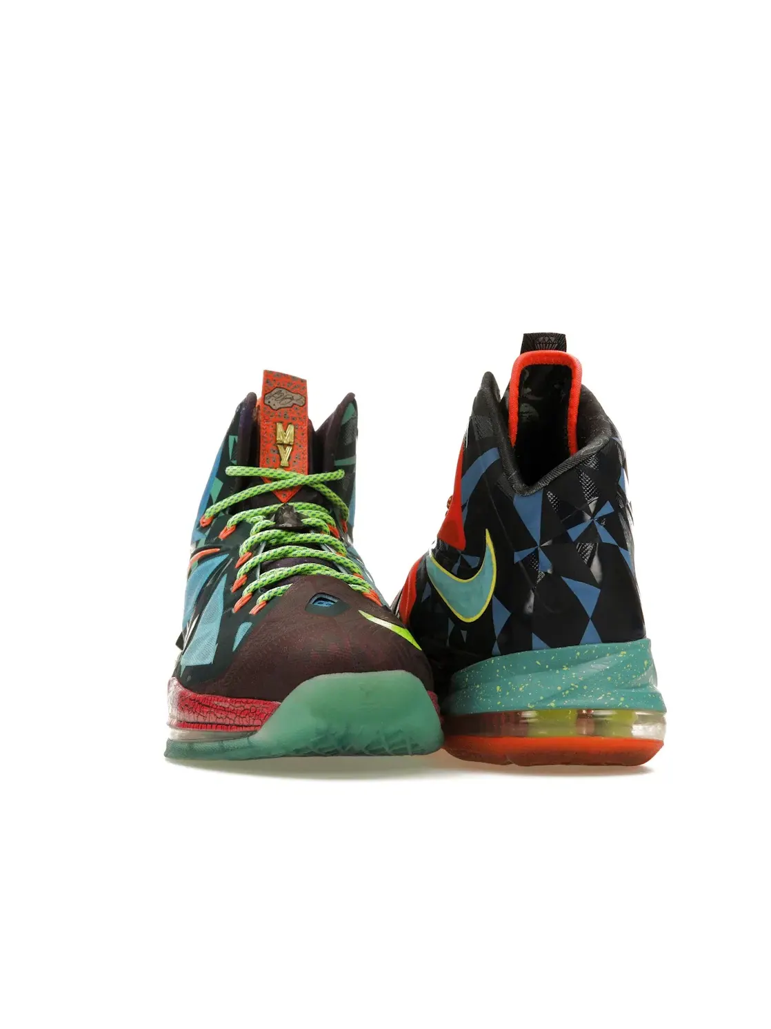 Мужские кроссовки для баскетбола Nike LeBron X — изображение 2 из 4, темный/серебристый-синий