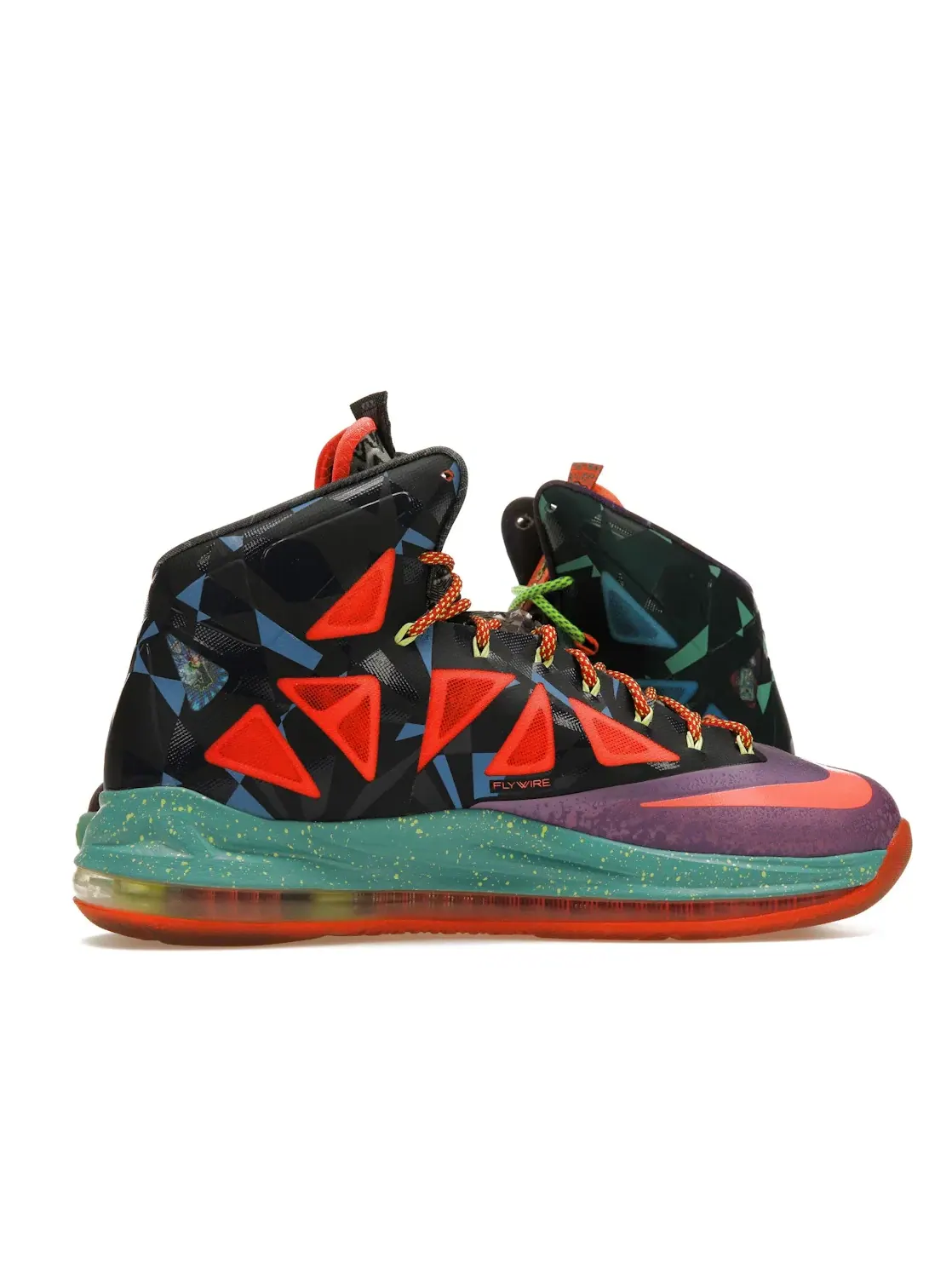 Мужские кроссовки для баскетбола Nike LeBron X — изображение 3 из 4, темный/серебристый-синий
