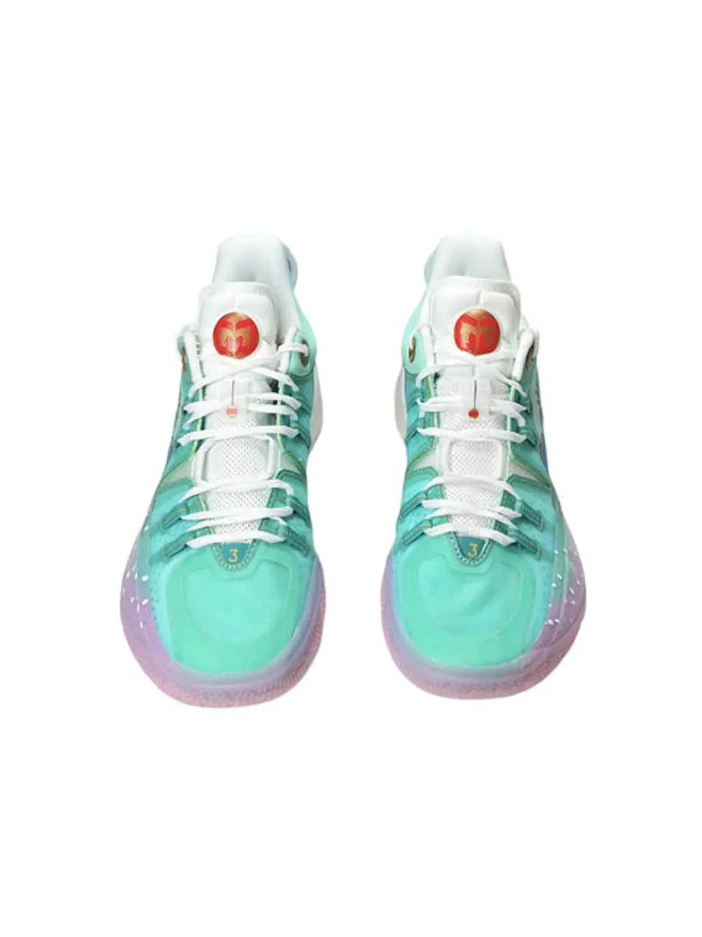 Мужские кроссовки для баскетбола Li-Ning CJ McCollum CJ-2 The Year of Rabbit — изображение 2 из 3, белый/зеленый/фиолетовый