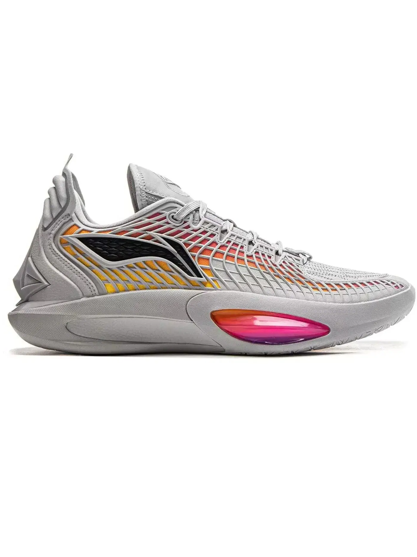 Мужские кроссовки для баскетбола Li-Ning Jimmy Bulter JB3 West Coast — изображение 1 из 1, серый/розовый/желтый
